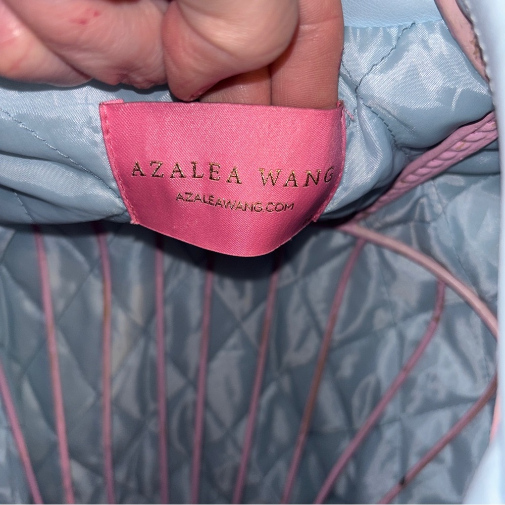 Azalea Wang Baby Blue Faux Leather Jacket - Picture 7 of 7